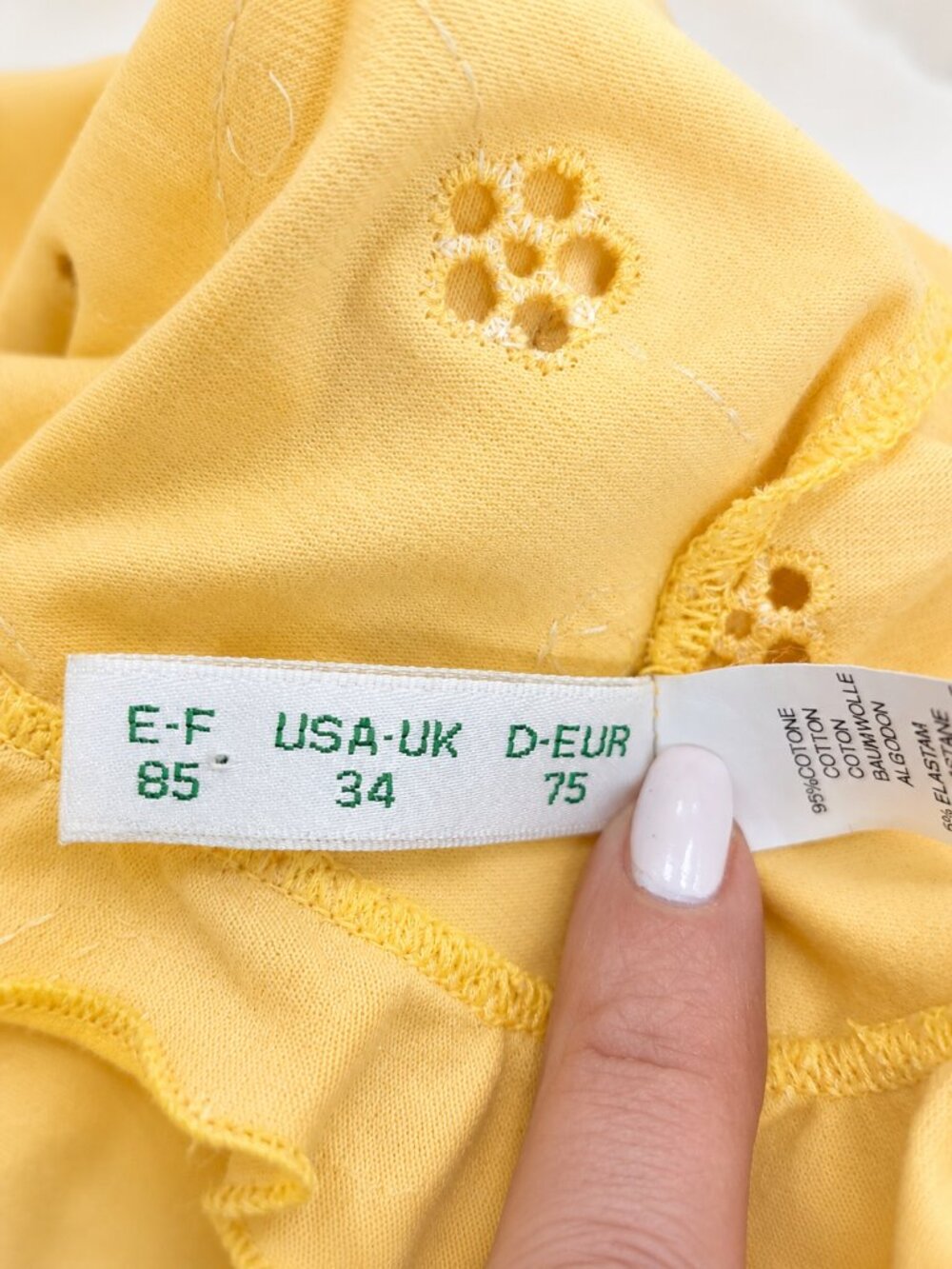 Stunning Verdissima Yellow Halter Tank Top Size 34 - Picture 11 of 13